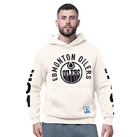 Men's Starter  White Edmonton Oilers Handoff Hoodie
