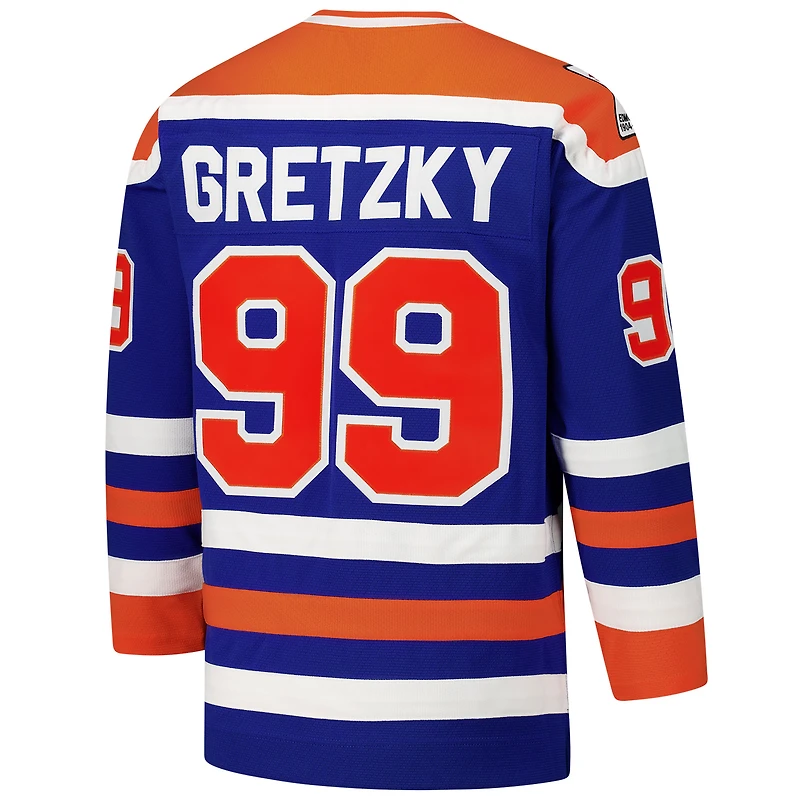 Maillot de jeu puissance Wayne Gretzky Royal Edmonton Oilers 1979-80 pour homme
