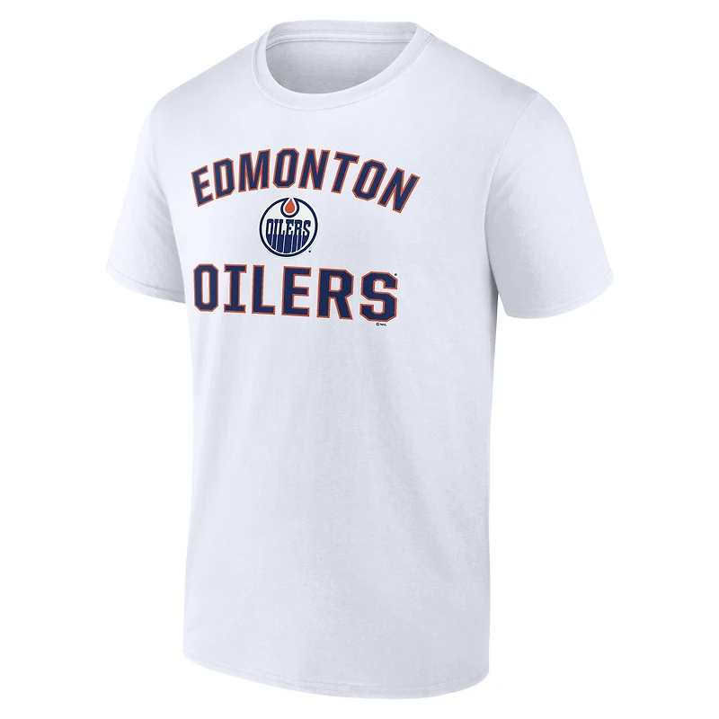 Men's Navy Edmonton Oilers Victory Arch T-Shirt