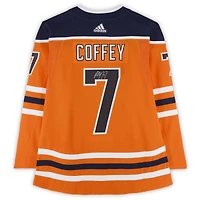 Paul Coffey Edmonton Oilers Autographed Orange adidas Jersey