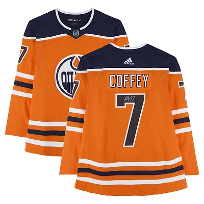 Paul Coffey Edmonton Oilers Autographed Orange adidas Jersey