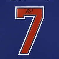 Paul Coffey Edmonton Oilers Autographed Royal Fanatics Premium Jersey