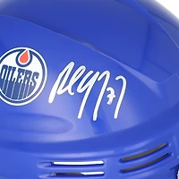 Paul Coffey Edmonton Oilers Autographed Royal Mini Helmet  