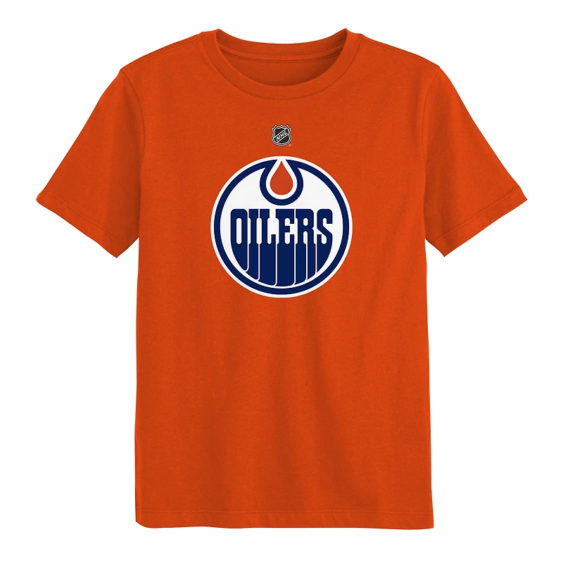T-shirt à logo primaire orange Outerstuff des Oilers d'Edmonton pour enfants d'âge préscolaire