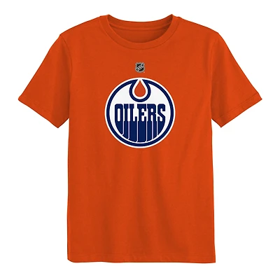 Preschool Outerstuff Orange Edmonton Oilers Primary Logo T-Shirt