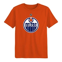 Preschool Outerstuff Orange Edmonton Oilers Primary Logo T-Shirt