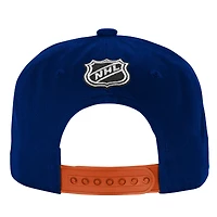 Casquette ajustable à bord plat Essentials des Oilers d'Edmonton pour enfants d'âge préscolaire Outerstuff