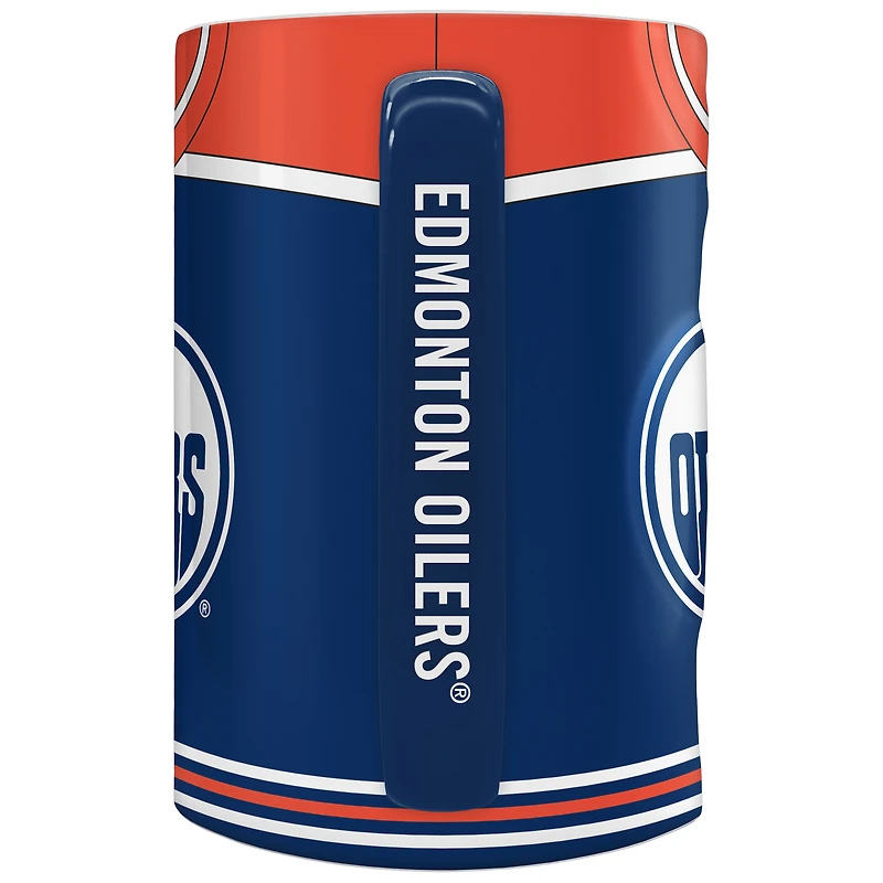 The Sports Vault Edmonton Oilers 20 oz. Jersey Sculpted Mug