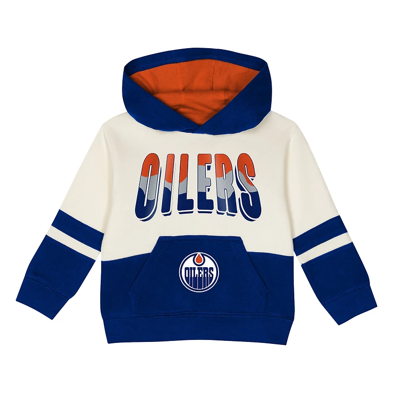 Ensemble sweat à capuche et pantalon de survêtement Chants & Cheers des Oilers d'Edmonton Royal Outerstuff pour tout-petits
