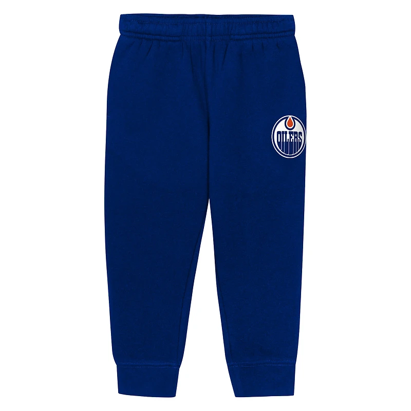 Ensemble sweat à capuche et pantalon de survêtement Chants & Cheers des Oilers d'Edmonton Royal Outerstuff pour tout-petits