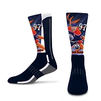 Unisex For Bare Feet Edmonton Oilers Retro Vibes Player Crew Socks