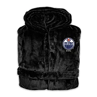 Peignoir à capuche unisexe ISlide noir Edmonton Oilers Phantom