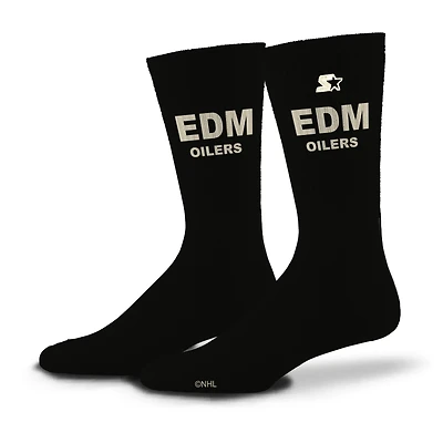 Unisex Starter Edmonton Oilers Assist Crew Socks