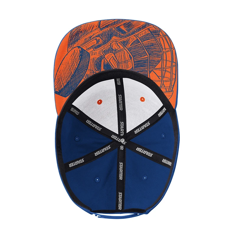 Unisex Starter Royal Edmonton Oilers Ol'Timey Adjustable Hat