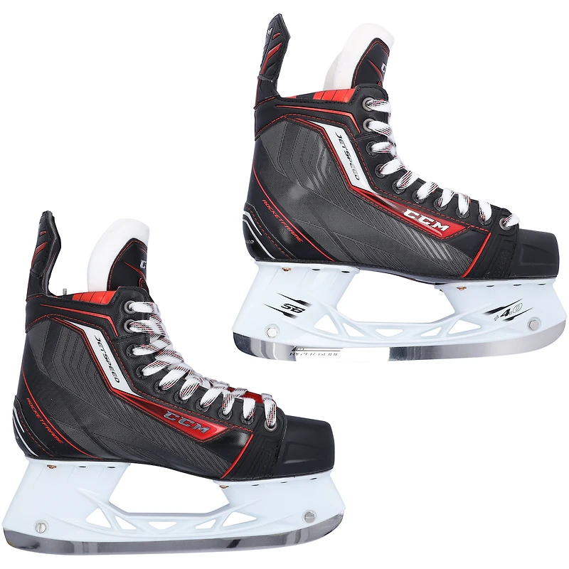 Patins de hockey CCM Jetspeed Game Model autographiés par Connor McDavid des Oilers d'Edmonton (Upper Deck)
