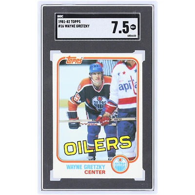 Wayne Gretzky Edmonton Oilers 1981-82 Topps #16 SGC Authenticated 7.5 Card