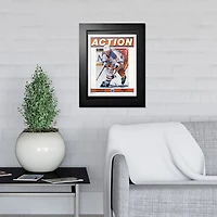 Wayne Gretzky Edmonton Oilers 1987 Action - 12'' x 16'' Framed Program Cover