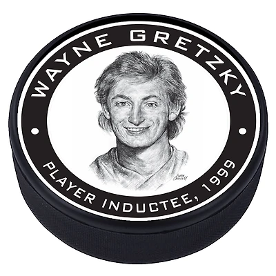 Wayne Gretzky Edmonton Oilers - Rondelle de hockey texturée Legends Line 1999