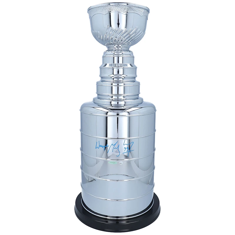 Réplique du trophée de la Coupe Stanley de 2 pieds autographié par Wayne Gretzky des Oilers d'Edmonton - Upper Deck
