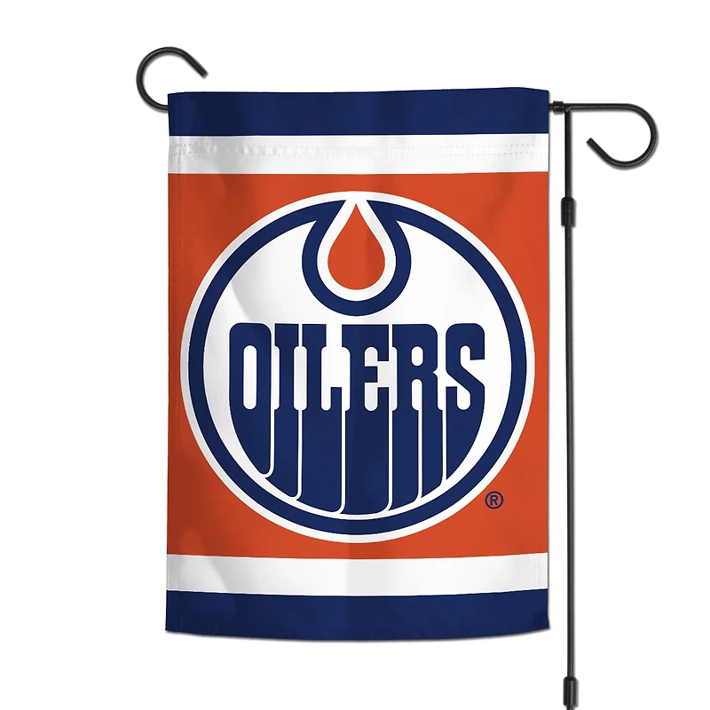 WinCraft Edmonton Oilers Drapeau de jardin double face 12 po x 18 po