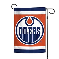 WinCraft Edmonton Oilers Drapeau de jardin double face 12 po x 18 po