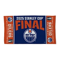 WinCraft Edmonton Oilers 2025 Western Conference Champions Locker Room 22" x 42" Double-Sided Celebration Towel