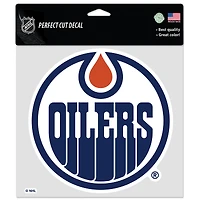 Autocollant couleur découpé parfait WinCraft Edmonton Oilers 8 po x 8 po