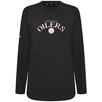 Women's Levelwear Edmonton Oilers Mother's Day Beaudry Arched Pullover Sweatshirt