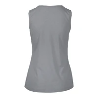 Women's Levelwear  White Edmonton Oilers Mother's Day Macy Core Logo Tank Top