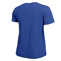 Women's Champion  Royal Edmonton Oilers Arch Mascot Logo T-Shirt