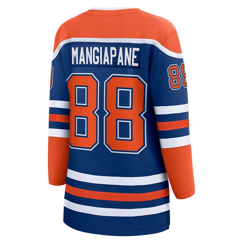 Maillot de l'équipe féminine football Andrew Mangiapane, Royal Edmonton Oilers, domicile Breakaway