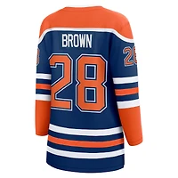 Women's Fanatics Connor Brown Royal Edmonton Oilers Home Breakaway Player Jersey