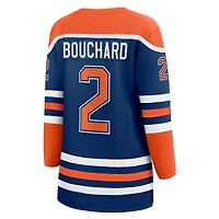 Women's Fanatics Evan Bouchard Royal Edmonton Oilers Home Breakaway Player Jersey