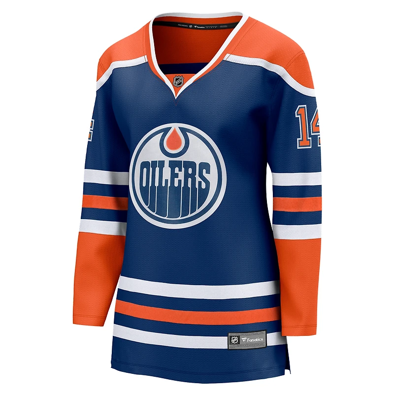 Women's Fanatics Mattias Ekholm Royal Edmonton Oilers Home Breakaway Jersey