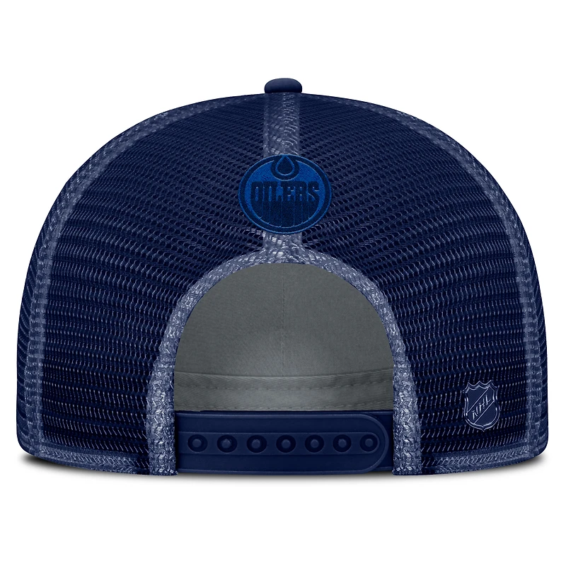 V104531 Oilers 4506 25 NHL AP FBC Road 8 W Casquette de camionneur structurée à mailles ajustables HATLADC 05B4-4506-2GI-MH5 # 11