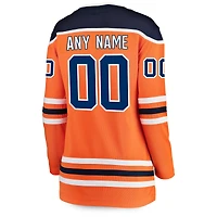 Fanatiques féminines de marque Orange Edmonton Oilers Breakaway - Maillot personnalisé