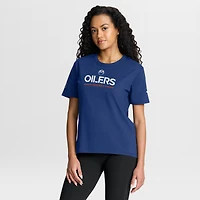 Women's Fanatics Royal Edmonton Oilers Authentic Pro Primary T-Shirt