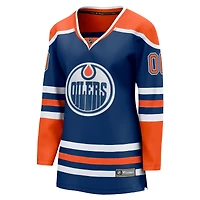 Women's Fanatics  Royal Edmonton Oilers Home Breakaway Custom Jersey
