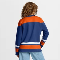 Sweat-shirt Icing Fanatics Royal pour femmes des Oilers d'Edmonton
