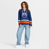 Sweat-shirt Icing Fanatics Royal pour femmes des Oilers d'Edmonton