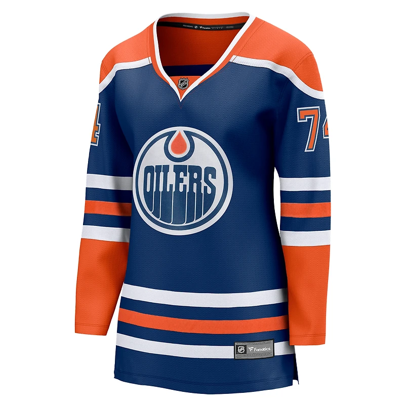 Maillot domicile des Royal Edmonton Oilers pour femmes, modèle « Breakaway » de Stuart Skinner (Fanatics).