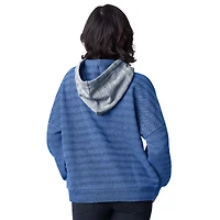 Sweat à capuche chevrons bleu G-III 4Her pour femme de Carl Banks Edmonton Oilers Heavy Hitter