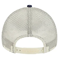 Casquette trucker ajustable New Era bleu marine Edmonton Oilers 9FORTY pour femme