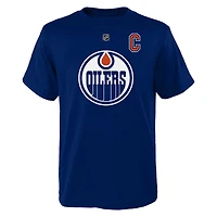 Nom et numéro du capitaine des Royal Edmonton Oilers de Connor McDavid pour jeunes - T-shirt