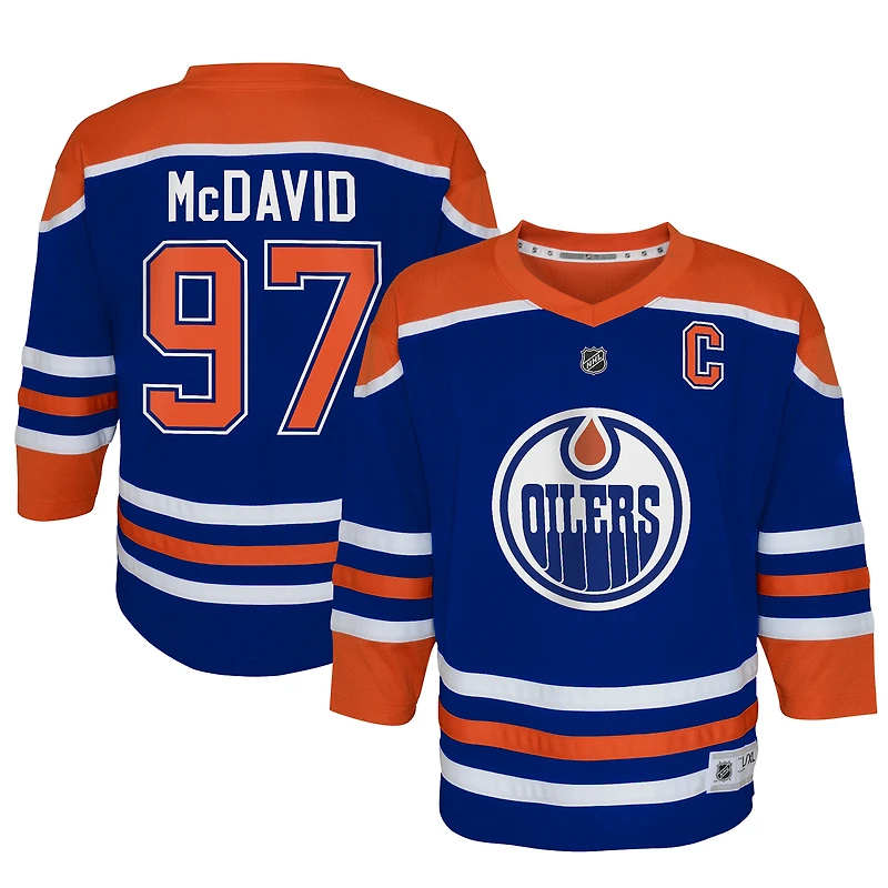 Jeunesse Connor McDavid Royal Edmonton Oilers Domicile - Maillot de joueur réplique