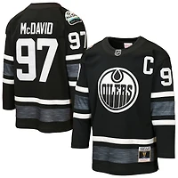 Maillot de puissance Mitchell & Ness Connor McDavid noir des Oilers d'Edmonton pour le match étoiles 2019 (jeune).