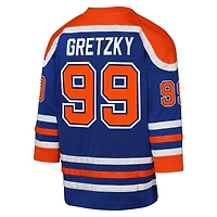 Maillot de joueur retraité la ligne bleue des Oilers d'Edmonton 1979 Mitchell & Ness Wayne Gretzky