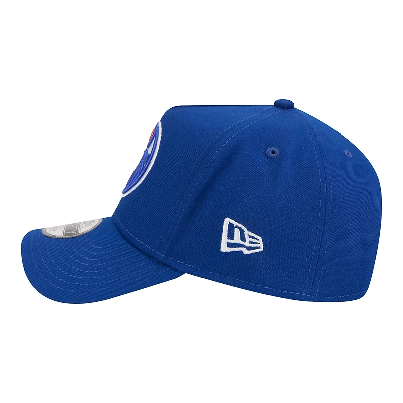 Casquette ajustable New Era Royal Edmonton Oilers 9FORTY pour jeunes