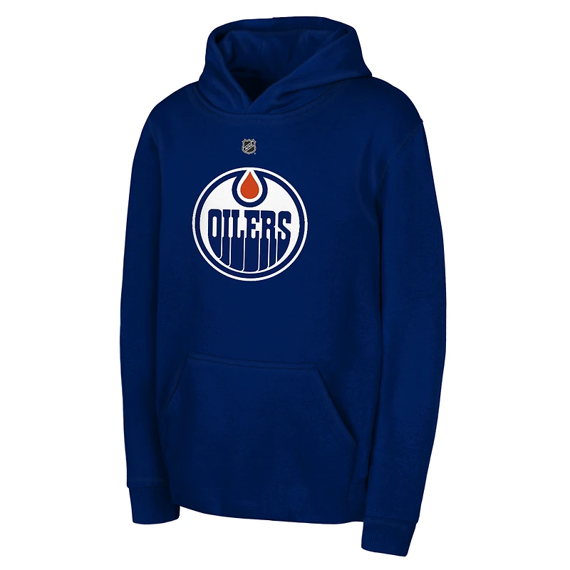 Youth Outerstuff Royal Edmonton Oilers Primary Logo Pullover Hoodie