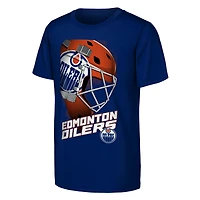 T-shirt bleu pour jeunes défenseurs des Oilers d'Edmonton